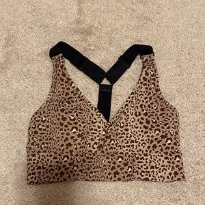 Varley Leopard Print Sports Bra XS